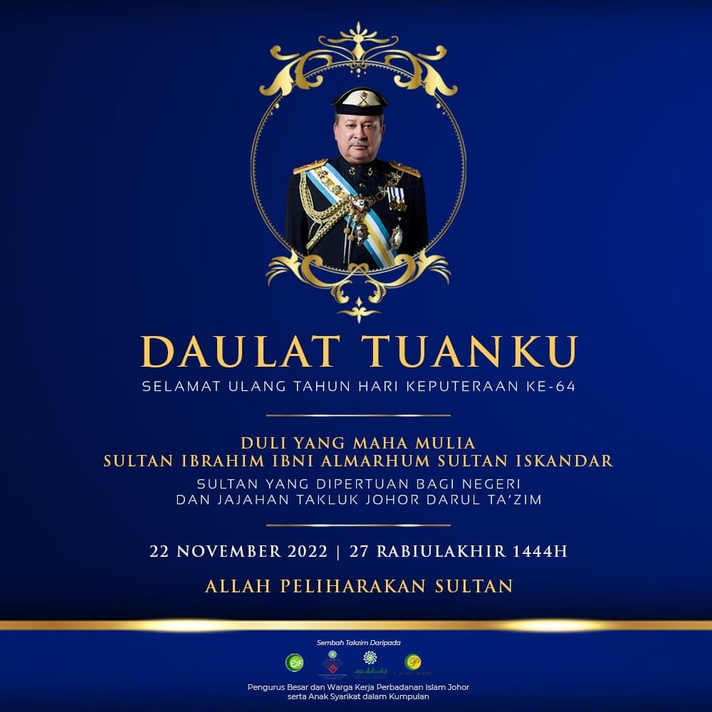 DAULAT TUANKU PIJ Perbadanan Islam Johor